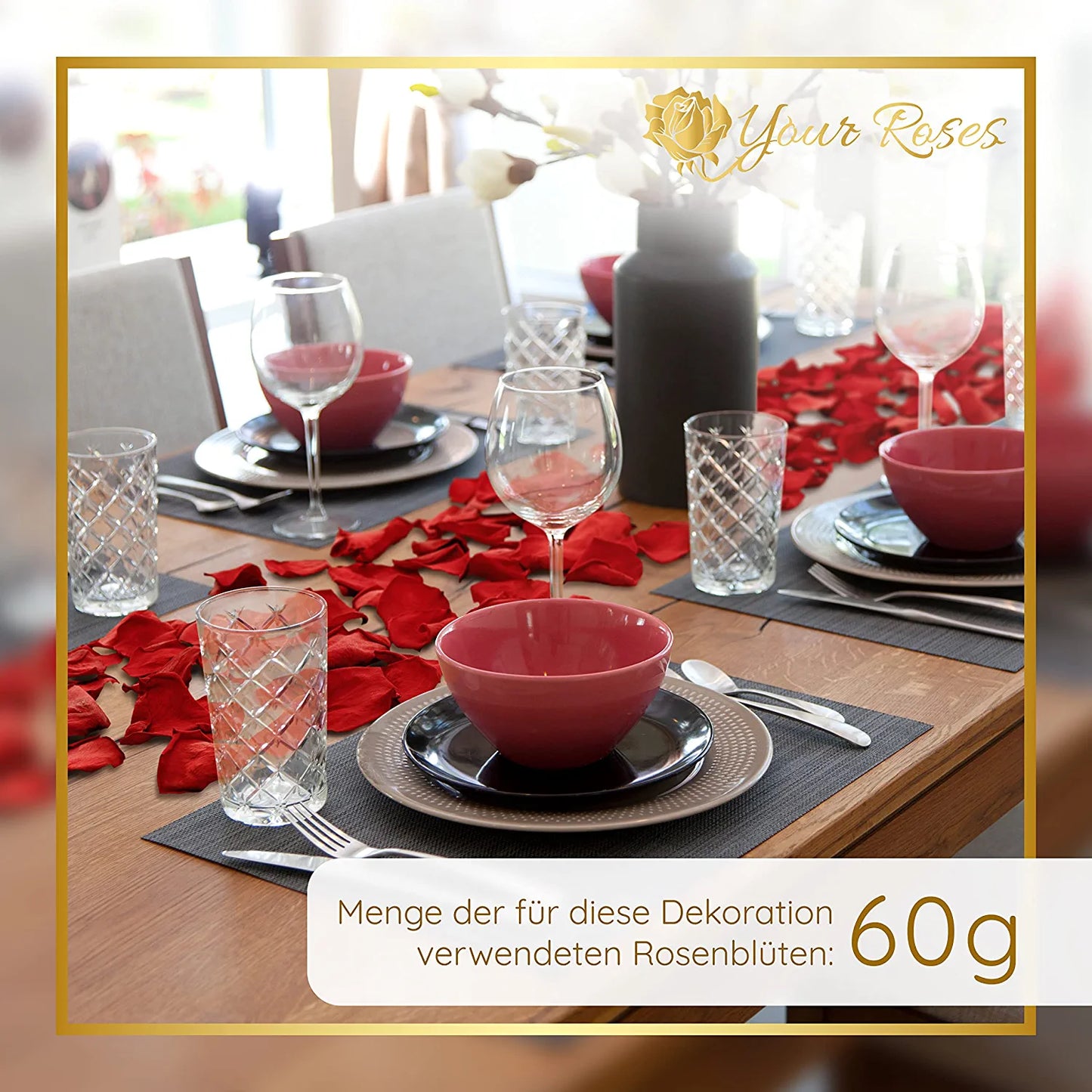 YourRoses® real preserved rose petals
