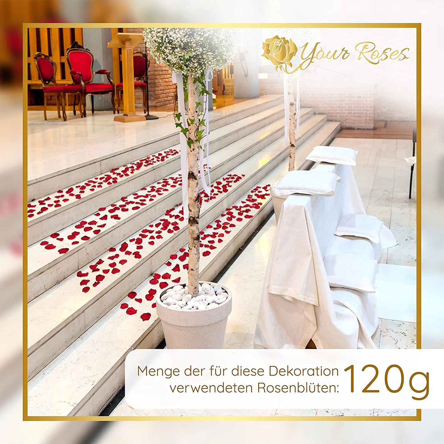 YourRoses® real preserved rose petals